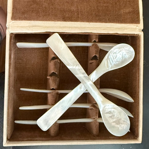 Mother of Pearl Caviar Spoons - Picture 1 of 3